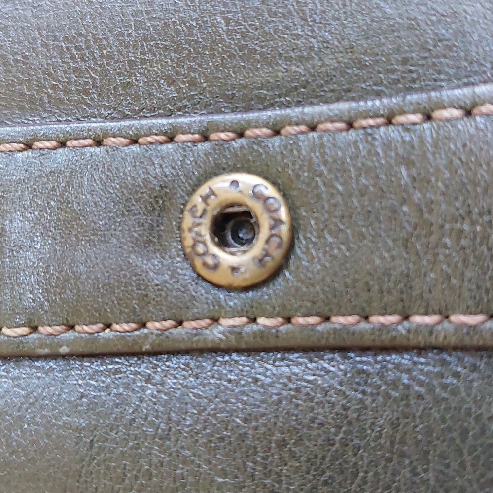 Coach legacy Garcia 65th Anniversary🫒 olive & Aqua Vachetta rare💚 1941 - Picture 9 of 13